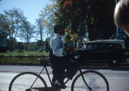 Actor riding a bike.
